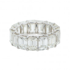 EMERALD CUT DIAMOND ETERNITY BAND 15.00CTW