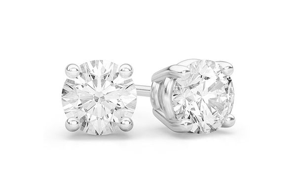 SOLITAIRE DIAMONDS EARRINGS (GIA)