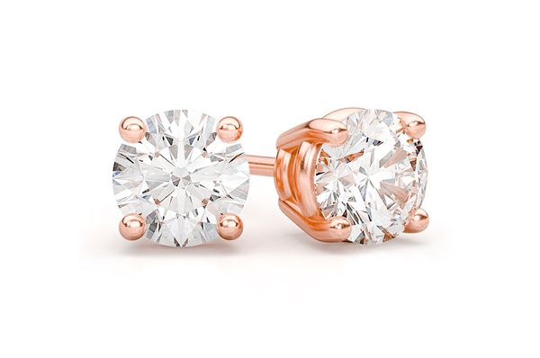 SOLITAIRE DIAMONDS EARRINGS (GIA)