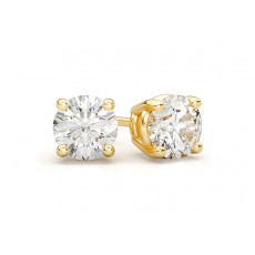 SOLITAIRE DIAMONDS EARRINGS (GIA)